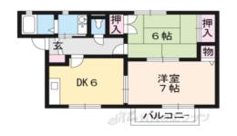 ラパ下阪本Ｂ棟間取り図面