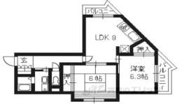 Ｌａ　Ｆｅｓｔａ京都桂間取り図面