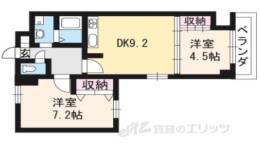 第４５長栄シャルト五条間取り図面