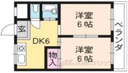 シャトー竹村1間取り図面