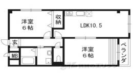 ドエル・梅の宮館間取り図面