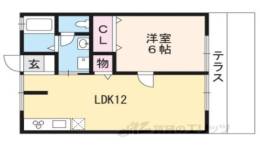 セジュール伊勢田間取り図面