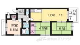BELLA VISTA離宮桂東間取り図面