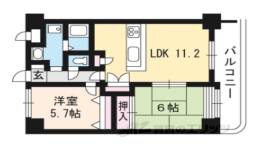 シャルム皇子山アネックス間取り図面