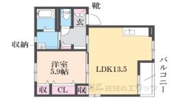 アフェクション丸尾Ｃ間取り図面