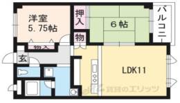 シャルム皇子山間取り図面