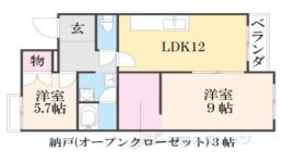 第二シャトーウメダ間取り図面