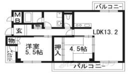サンフローラ山科間取り図面