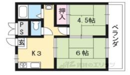 ハイツ小倉山間取り図面