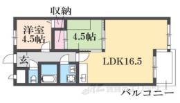 ドミール東寺間取り図面