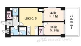 グランベール西七条間取り図面
