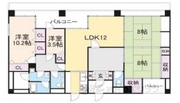 グランベール西七条間取り図面