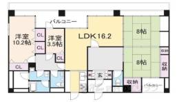 グランベール西七条間取り図面