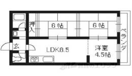 シャトー上桂間取り図面