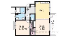 シャトレーヌ桂Ｂ棟間取り図面