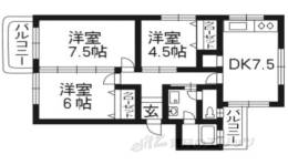 コーポ有栖川間取り図面
