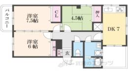 コーポ有栖川間取り図面