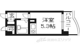 朝日プラザ深草間取り図面