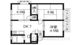 サンビレッジ太秦Ｂ棟間取り図面