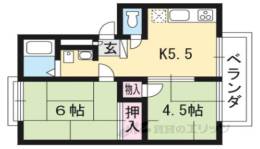 サンビレッジ太秦Ｄ棟間取り図面