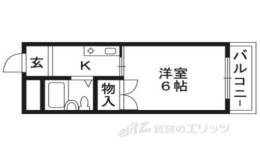 クロ－バーＭオザキ間取り図面
