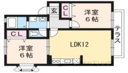 エトワール安朱２間取り図面