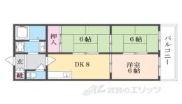 ハイムフロイデン一乗寺間取り図面