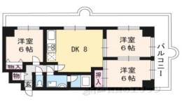 ハイムフロイデン一乗寺間取り図面
