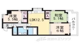 フロイデン北大路間取り図面