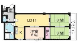 コンフォール北白川２間取り図面