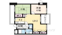 グランレブリー御所東２間取り図面