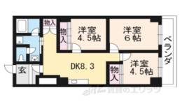 ファーストコート今出川北間取り図面