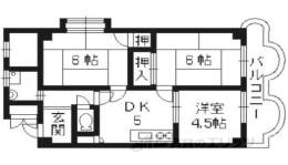ハイツ長岡京間取り図面