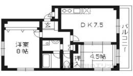 アーネストハイツ三宅間取り図面