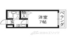 メイビ・１間取り図面