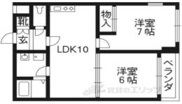 下鴨フラッツ間取り図面