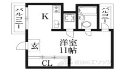 ＫＳレジデンス京都千本今出川間取り図面