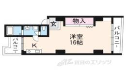 鞍馬口西間取り図面