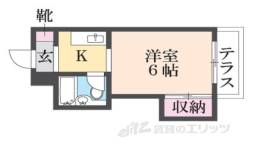北白川ガーデンパレス間取り図面