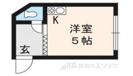 里の前ハイツ　北棟間取り図面