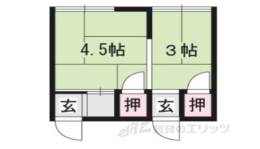 林荘男子アパート間取り図面