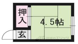下鴨荘学生アパート間取り図面