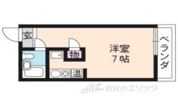 パインフィールド北白川２間取り図面
