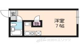 パインフィールド北白川２間取り図面