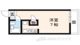 パインフィールド北白川２間取り図面