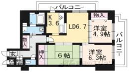 サン・ユー２（№68)間取り図面