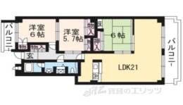 ヴェルドール御所間取り図面