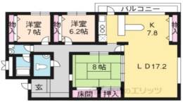 サンシティドムス鴨川間取り図面