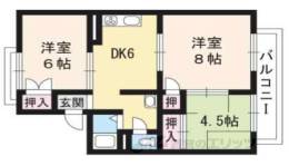 オレンジハイツＢ棟間取り図面