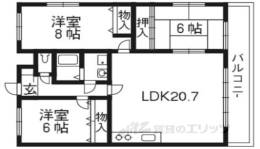 レスト蟹ヶ坂間取り図面